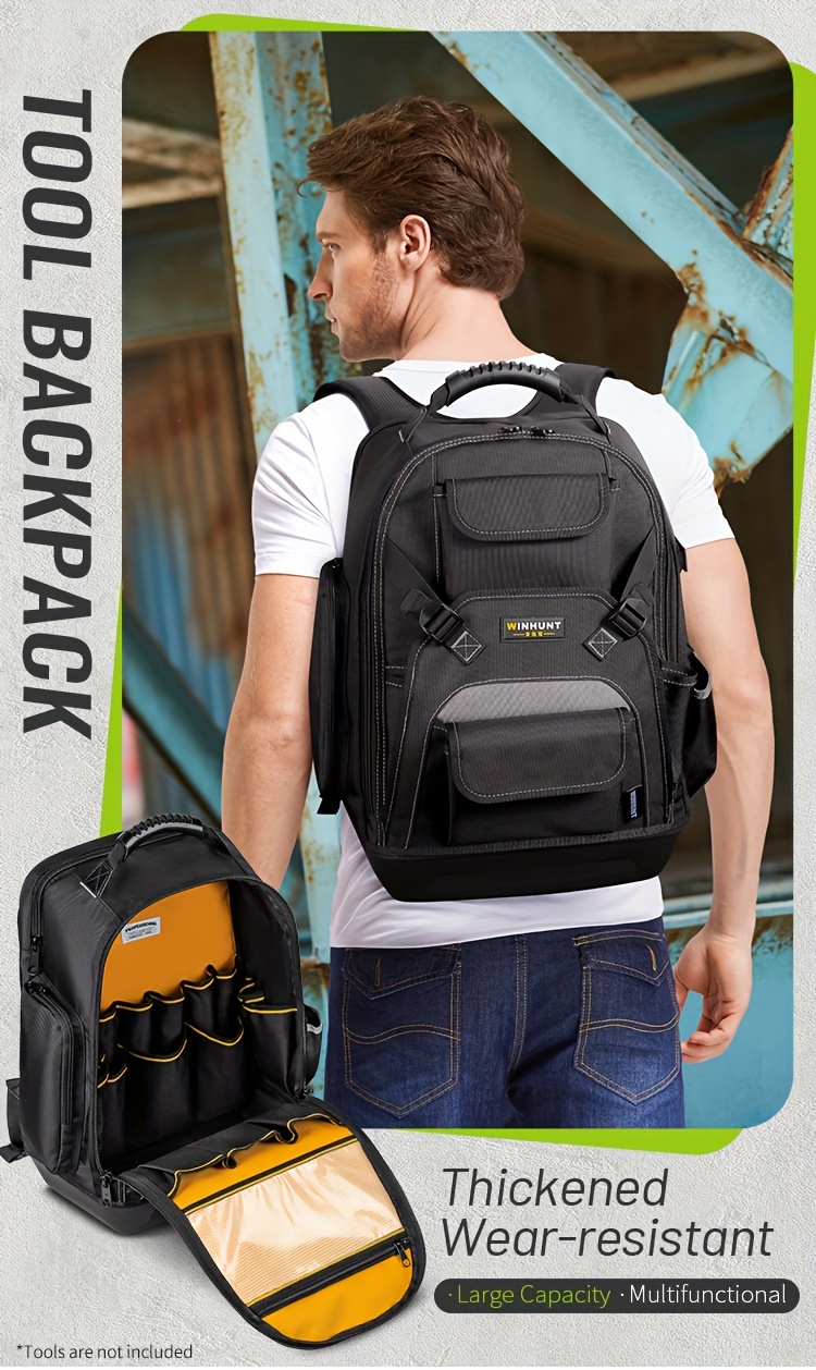 Tool Backpack For Men Hvac Tool Bag Backpack Electricians - Temu
