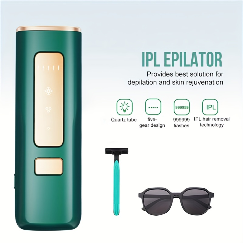 Épilateur Lumière Pulsée,Épilation au laser IPL pour femmes et hommes, mise  à niveau du système d'épilation Ice Compress 999,900 