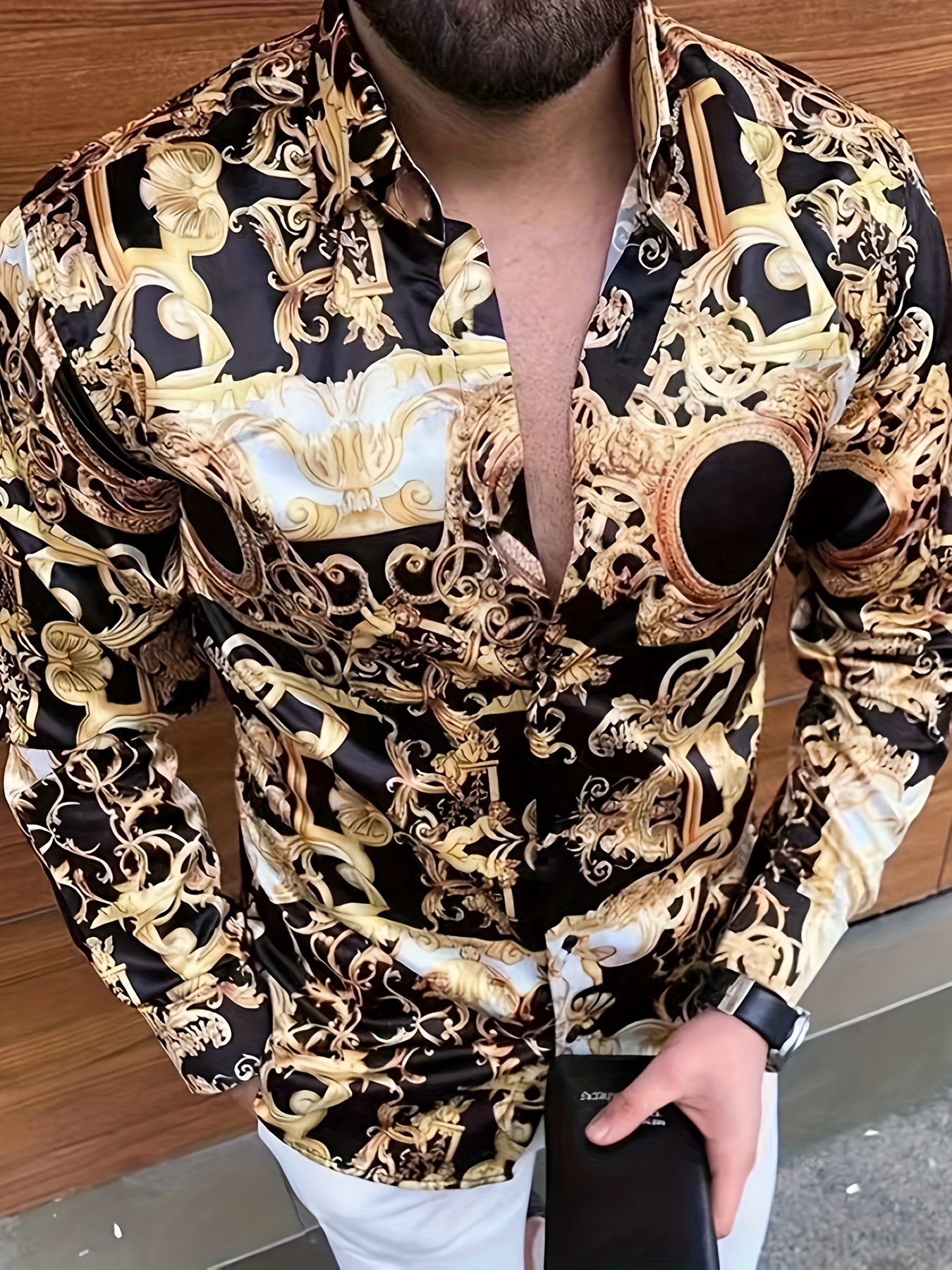 Men Leopard Print Shirt  Leopard print shirt, Printed shirt outfit, Party  outfit men