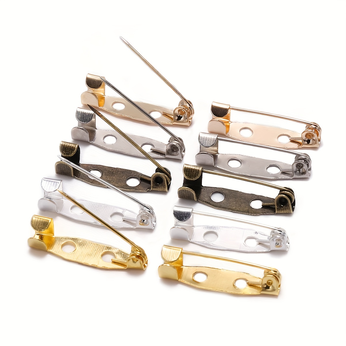 Broche clip con base para hacer broches, cabuchones y manualidades
