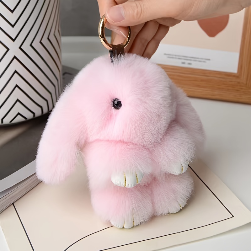 Real Otter Rabbit Fur Cherry Car Bag Keychain Pendant - China Cartoon  Keychain and Furball Keychain price