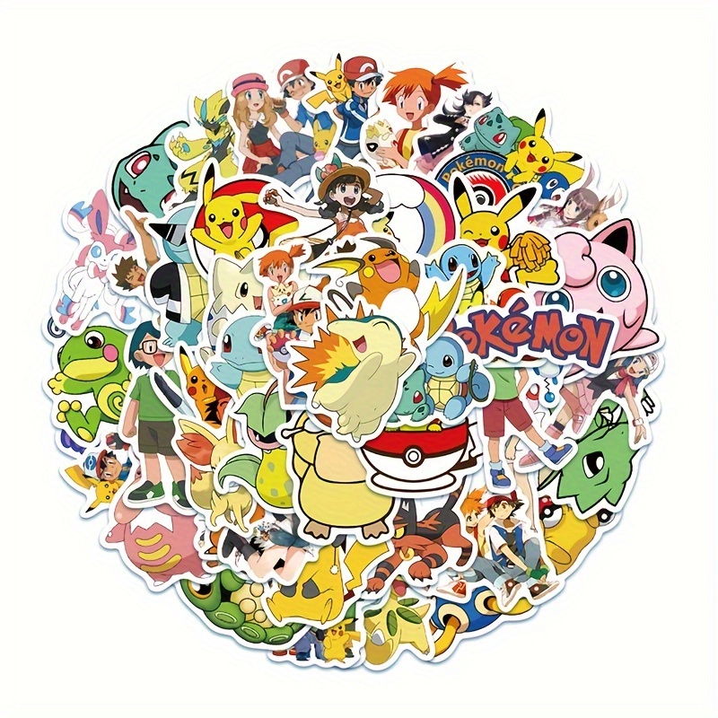 Pegatinas - Pokémon en estilo Kawaii - 50 uds.