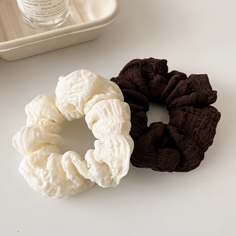 3pcs Colour Scrunchies Soft Hair Ties Accessories Elastic Ponytail Gift For Her