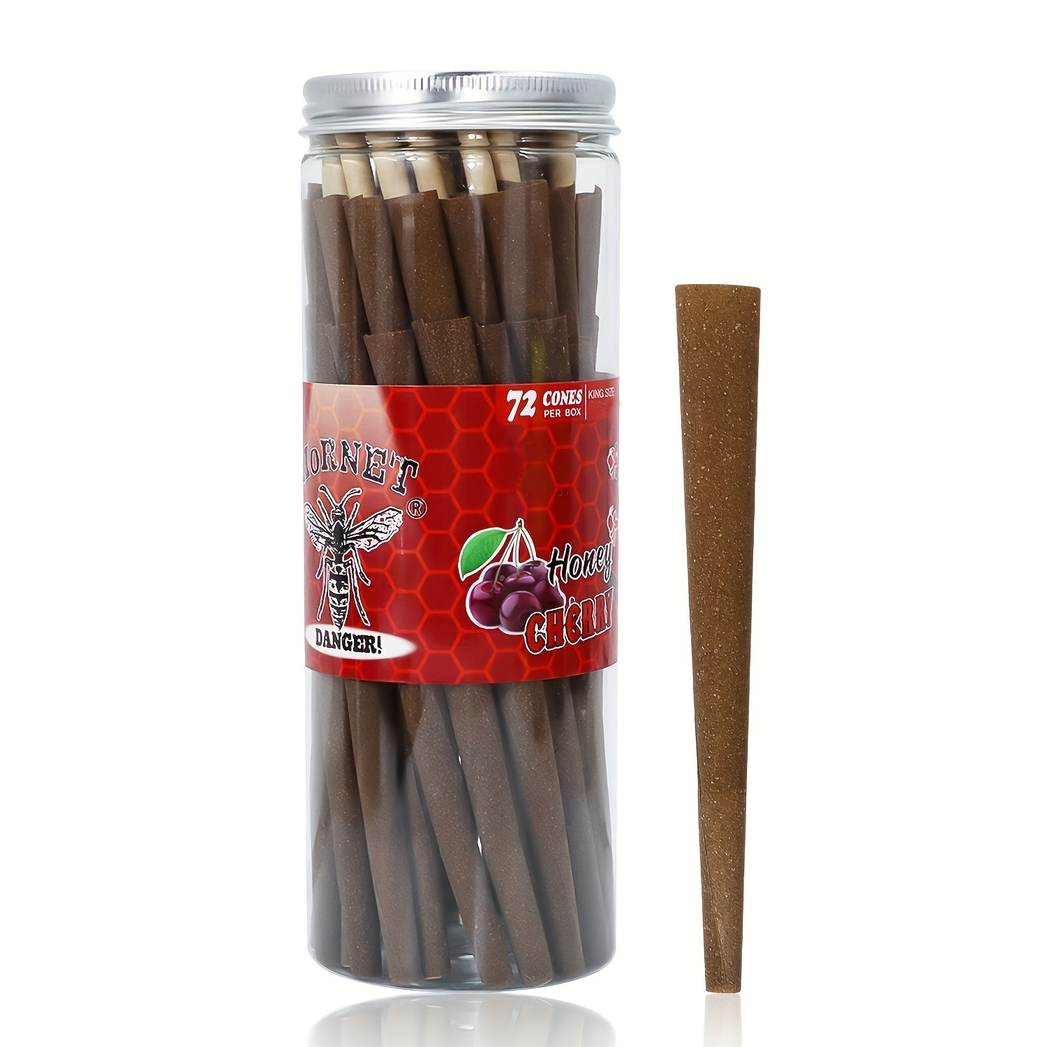 72pcs, King Size Flavored Pre-Rolled Cones With Tips, Natural Brown Rolling Papers, Rolling Paper Cones, Slow Burning, Christmas Gifts, Halloween Gifts