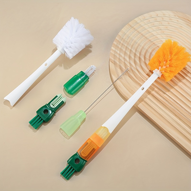 3 In 1 Tiny Bottle Cup Lid Detail Brush Straw Cleaner Tools,  Multi-functional Crevice Cleaning Brush