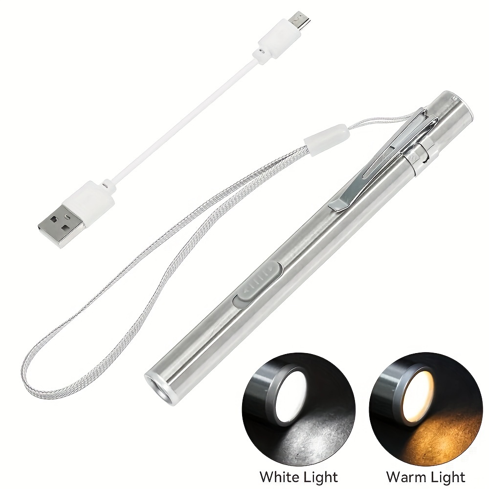 1pc Usb Rechargeable Portable Pen Light Brighten Pocket A Mini Medical  Flashlight Led Torch Lamp - Sports & Outdoors - Temu