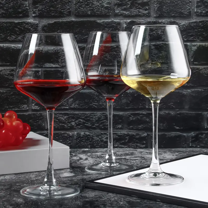 6 Bicchieri Da Vino, 20 Once Grandi Bicchieri Da Vino Bordeaux Cristallini,  Perfetti Per Degustazioni Di Vini Rossi, Matrimoni, Feste, Anniversari