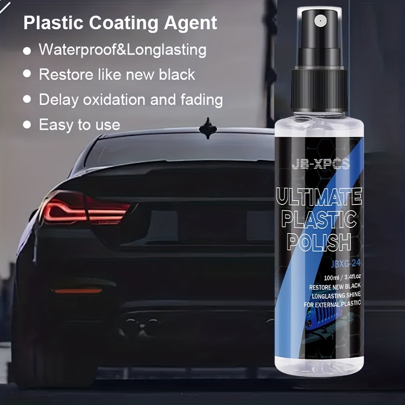 Black Trim Restorer Automotive Trim Restore Spray For Car Exterior