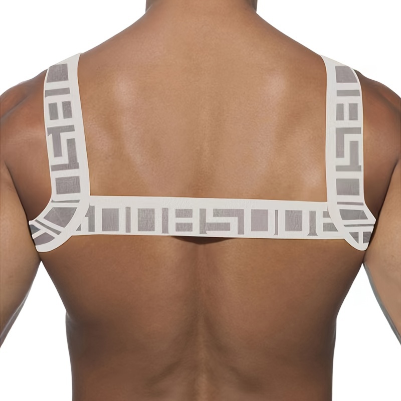 1 Pieza De Arnés Corporal Para El Pecho Para Hombre, Disfraces De Bondage  Sexy Con Hebilla Ajustable