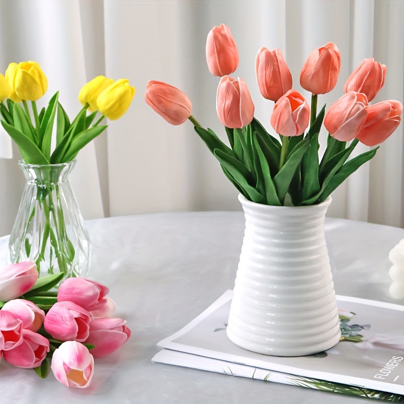 12pcs Tulipanes Artificiales Flores Simuladas Diy - Temu