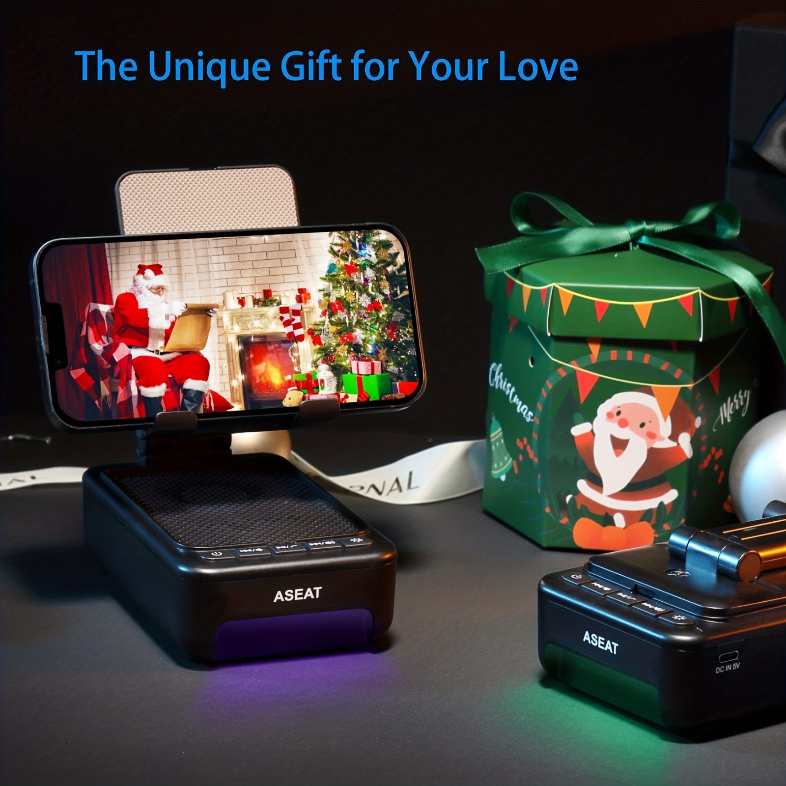 Gifts for Him, Her, Cell Phone Stand Bluetooth Speakers, Cool Tech