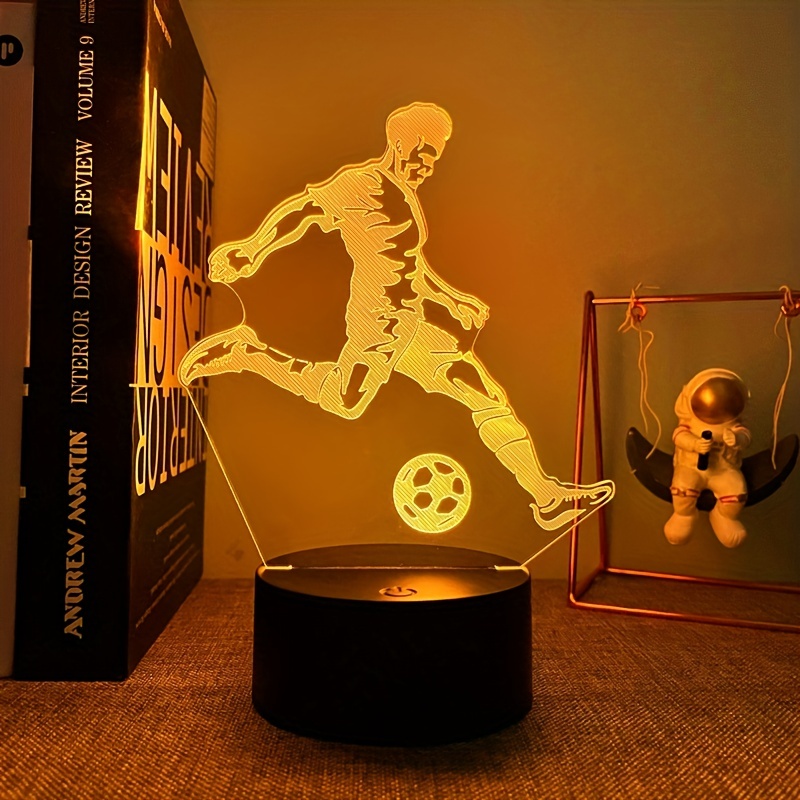 1pc Lumière Visuelle 3d Lumière Nuit Football Cadeau Fans - Temu Canada