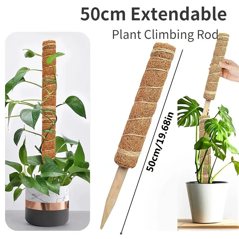 Plant Moss Coir Pole Bendable Plants Monstera Climbing - Temu