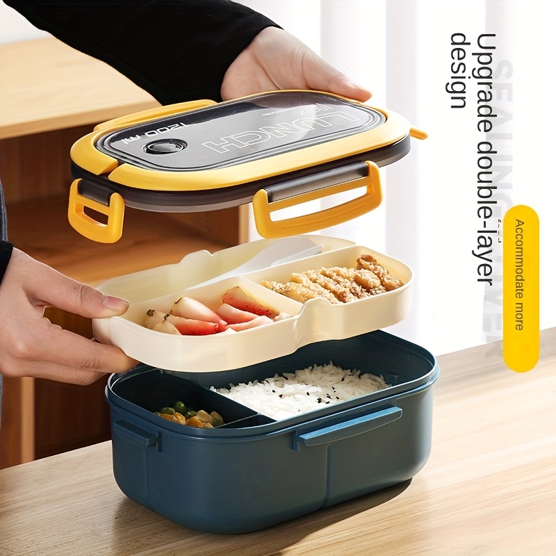 Stackable Leak proof Bento Box With Handle Double layer - Temu