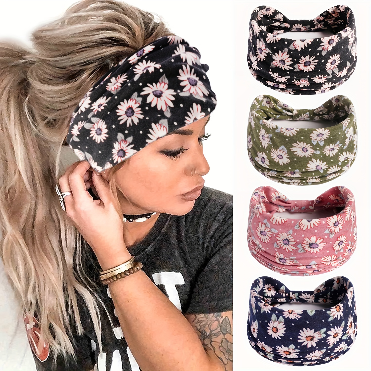 1pc Lemon Pineapple Print Sports Hairband Wide Headband Yoga - Temu Canada