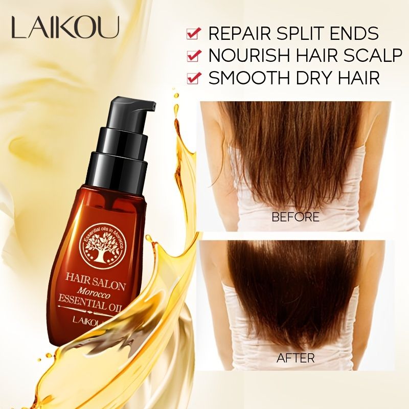 Laikou Morocco Hair Oil 40ml Smooth Dry Hair Repair Split Ends Hair Essential Oil For Women Men | Today's Best Daily Deals | Temu Laikou Morocco Hair Oil 40ml Smooth Dry Hair Repair Split Ends Hair Essential Oil For Women Men | Today's Best Daily Deals | Temu