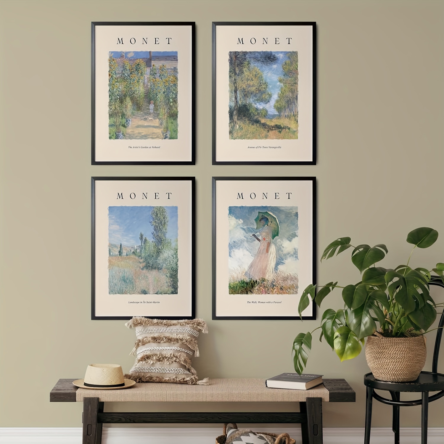 4pcs Poster In Tela Arte Moderna Dipinti Di Giardino - Temu Italy