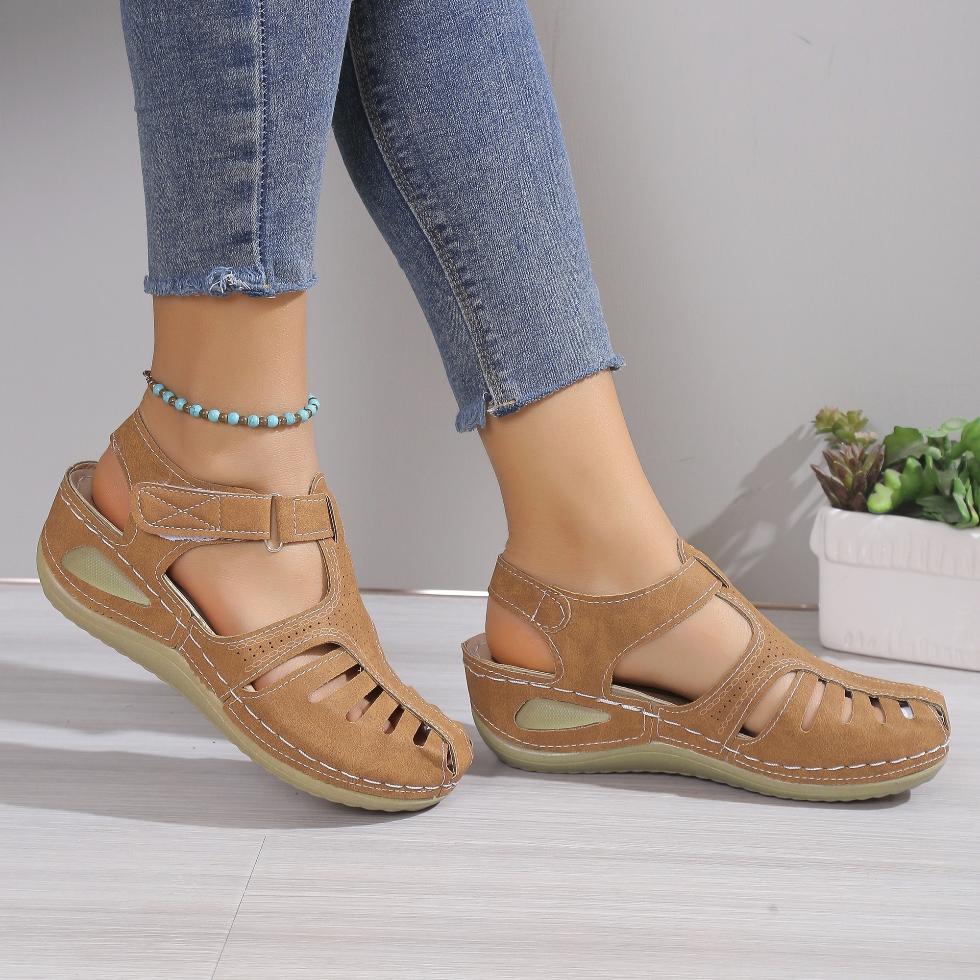Womens Stylish Wedge Sandals Trendy Buckle Strap Platform Sandals Fashion  Outdoor Sandals | Buy More, Save More | Temu Ireland