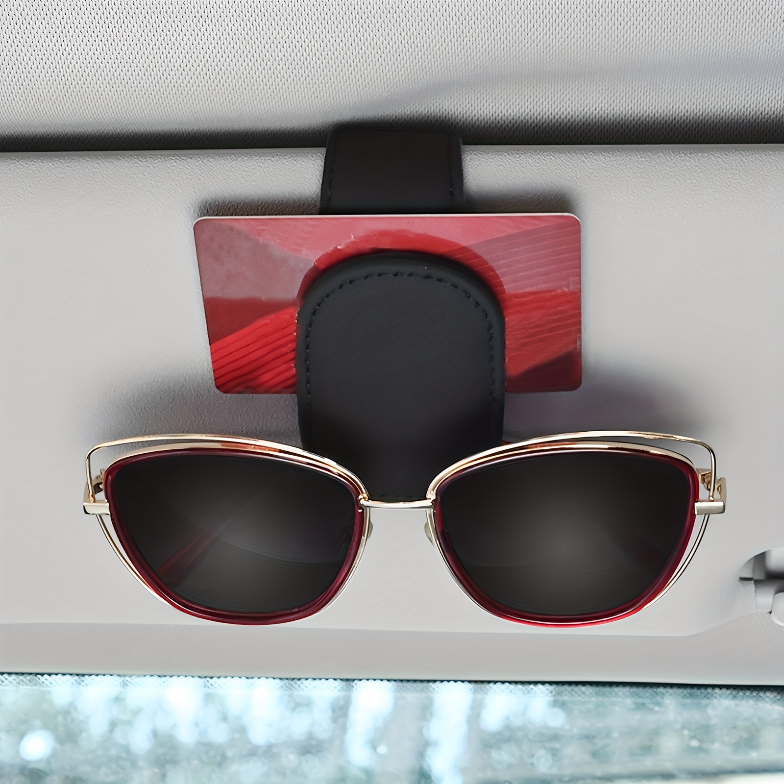 Porte lunettes de soleil pour pare soleil de voiture clip - Temu
