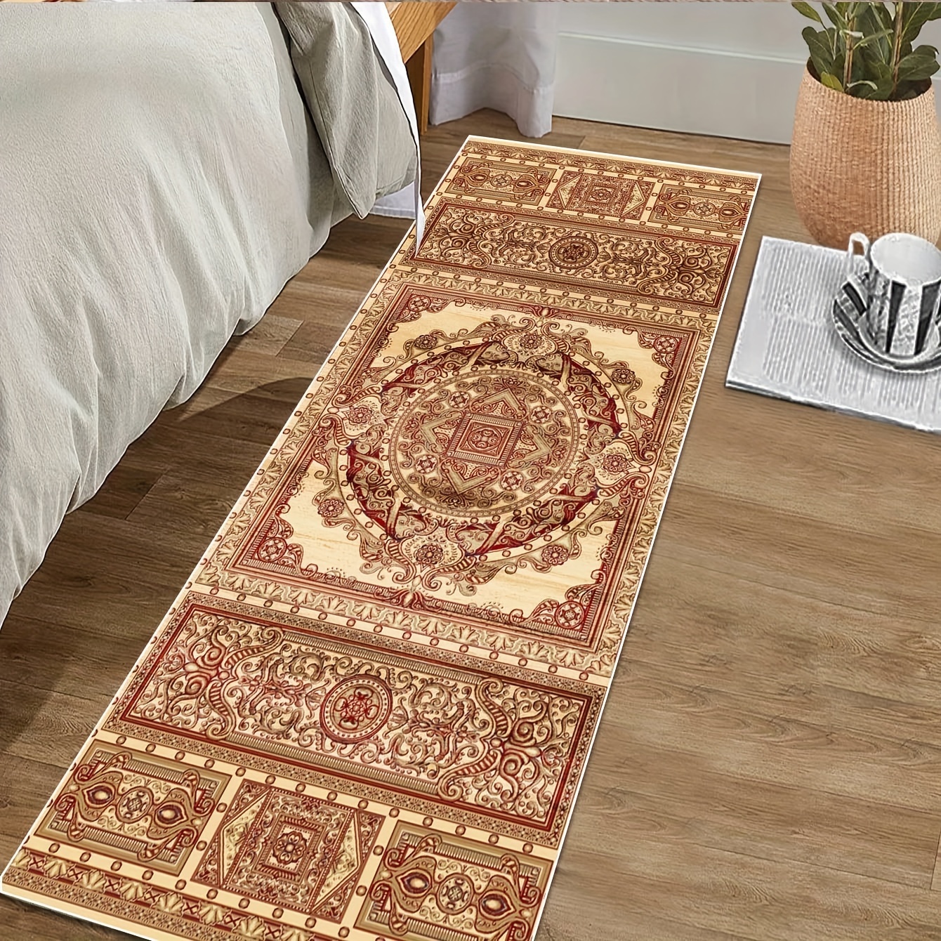 Outdoor Indoor Area Rug, Anti-slip Vintage Boho Persian Medallion Rugs For  Patio Carpet, Soft Foldable Low-pile Carpet For Living Room Bedroom, Runner  Rug Fot Hallway Entryway, Machine Washable - Temu