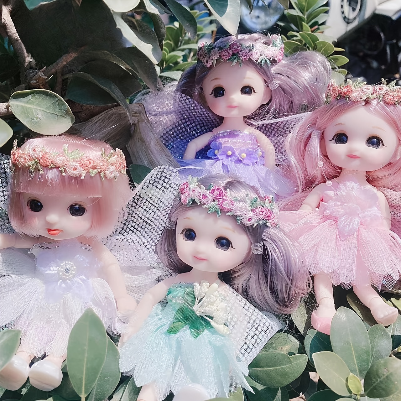 Flower Fairy Doll Wings Bjd Doll Little Princess Toy Doll - Temu Canada