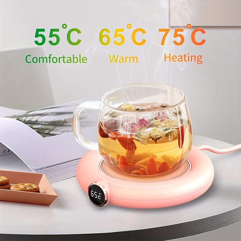 Portable Thermostatic Coffee Cup Warmer Heater Set