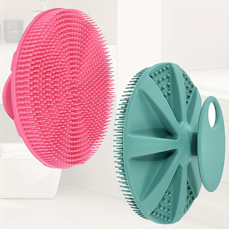 Dyiom Exfoliating Silicone Body Scrubber Easy to Clean, 2 in 1 Bath and  Shampoo Brush, Scalp Massager, Lathers Well B09B2P75Y1 - The Home Depot
