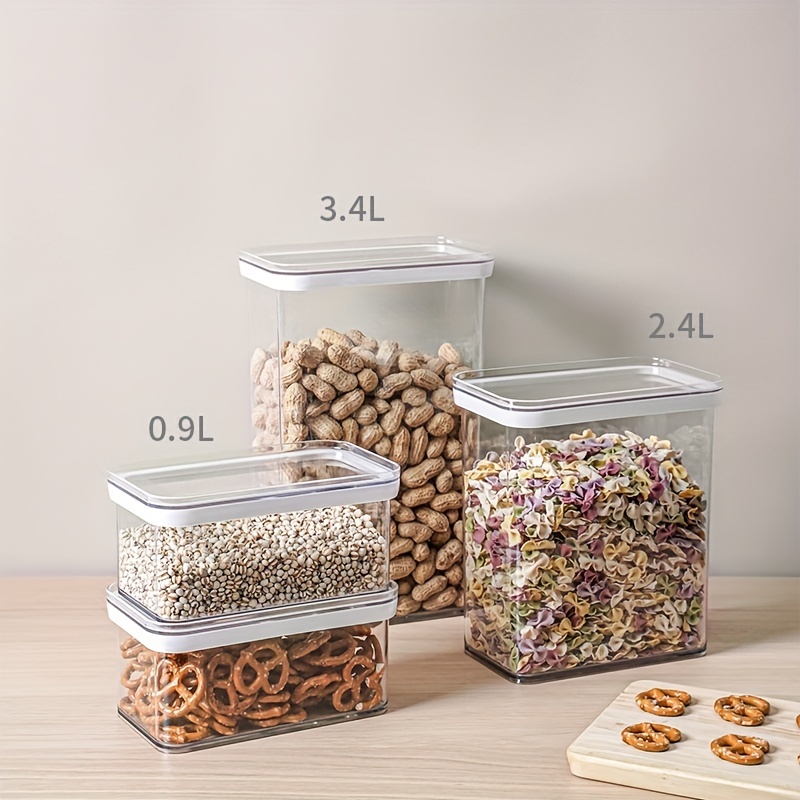 Kitchen Details 0.9L Plastic Airtight Stackable Food Storage