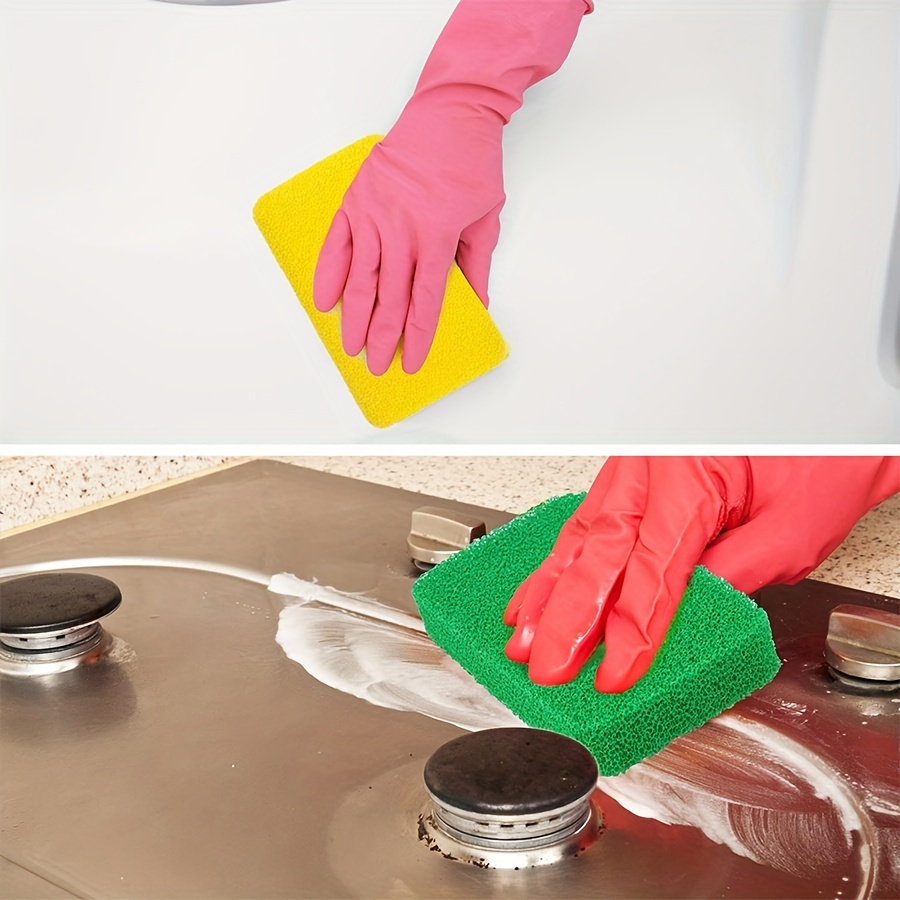 6Pcs Soft Silicone Scouring Pad Washing Sponge Reusable Kitchen