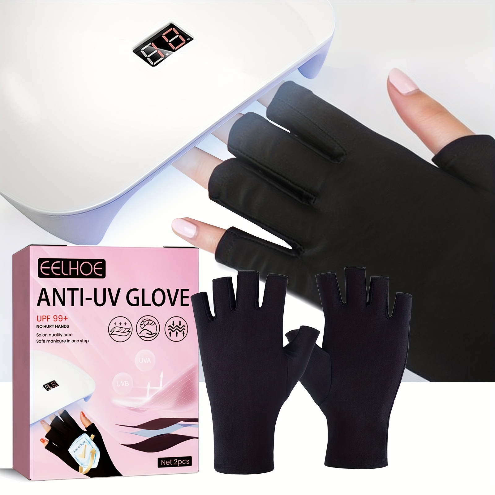 Uv Gloves Gel Nail Lamp Professional Uv Protection Gloves - Temu United  Kingdom