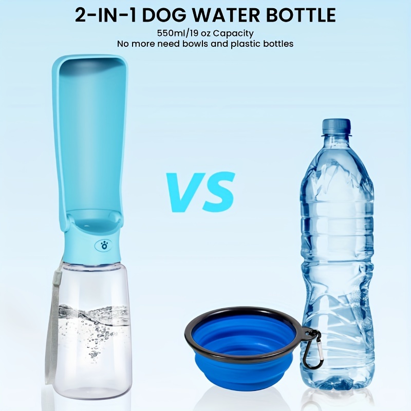 Portable Dog Water Bottle for Walking, 20 oz Dog Water Bowl Dispenser,  Leak-Proof Water Bowl Pet Water Bottle, Dog Travel Water Bottle, Large  Capacity Dog Accessories for Puppy Small Medium Large Dogs