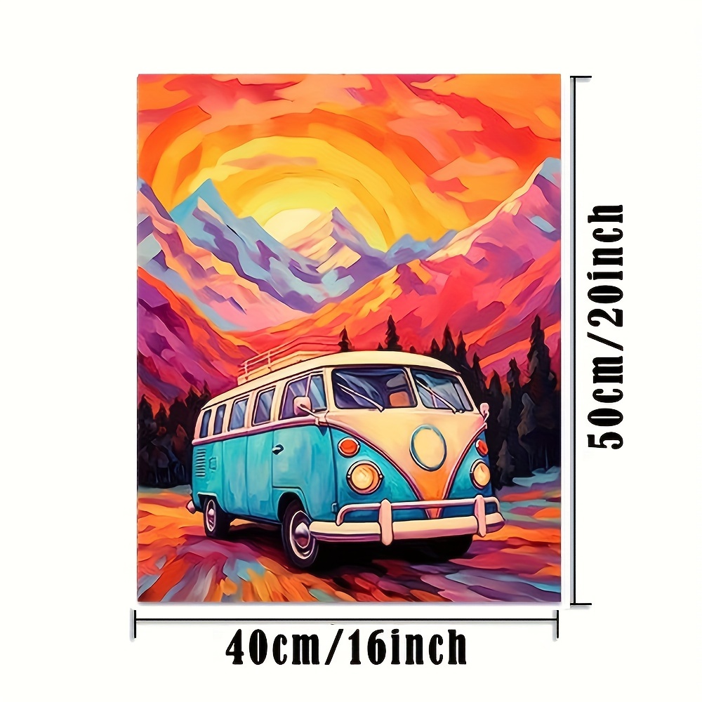 Pintura Números Adultos Autobús Diy Pintura Óleo Digital - Temu Chile