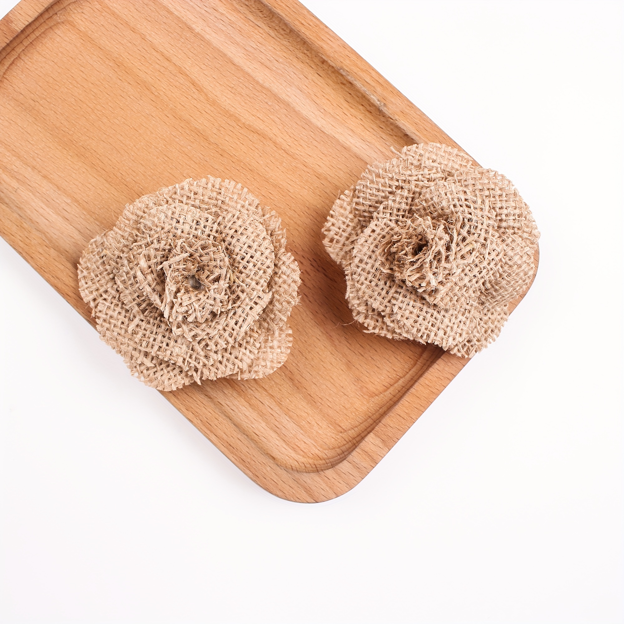 Jute Flowers DIY Craft Handmade Jute Burlap Flower for Party