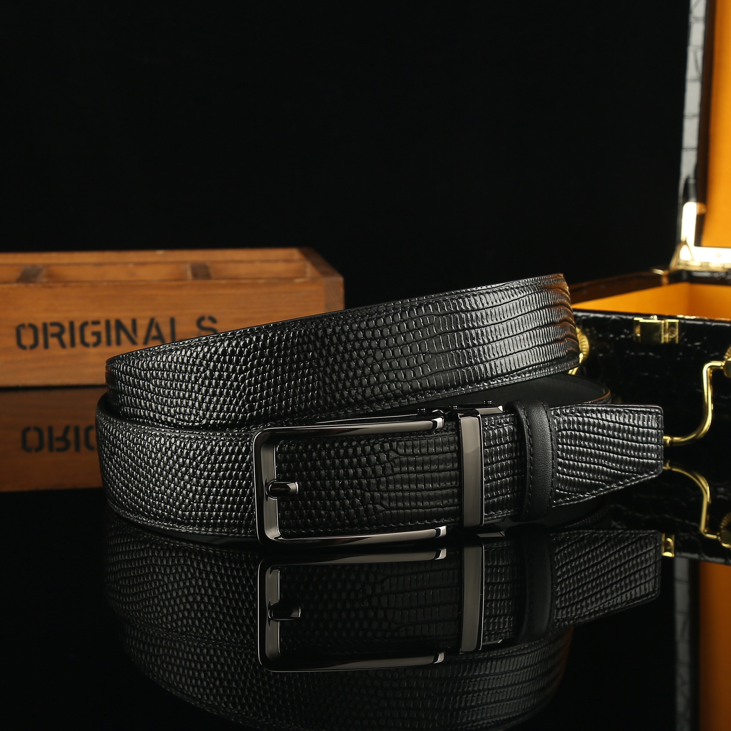 Durable Versatile Men's Automatic Buckle Belt Single-layer Cowhide  Checkerboard Pattern Width, Strong Tensile Strength, Adjustable, 304  Stainless Steel Buckle - Temu