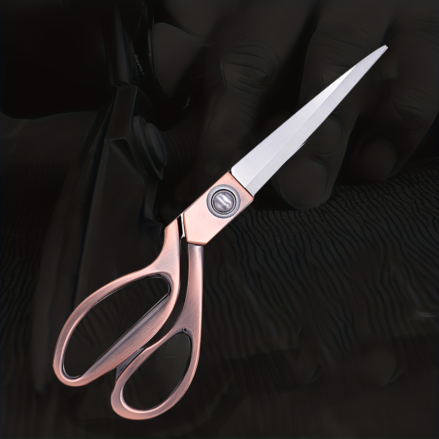 

1pc Rose Gold Color Scissors, Stainless Steel Rose Gold Scissors For Office, Sewing 9.4inch, Easter Diy Crafting Handwork