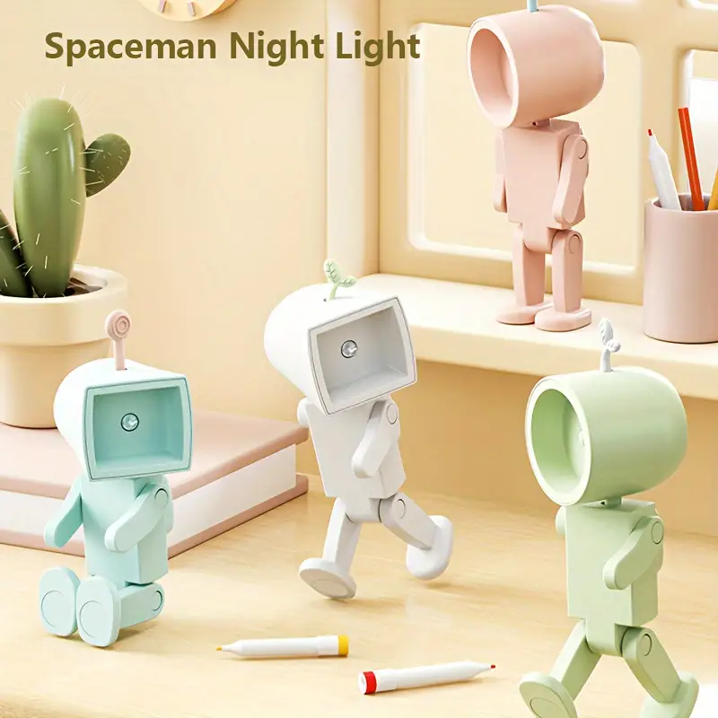 1pc Lampada Da Libro Robot Mini Luce Da Libro A LED Luce - Temu Italy