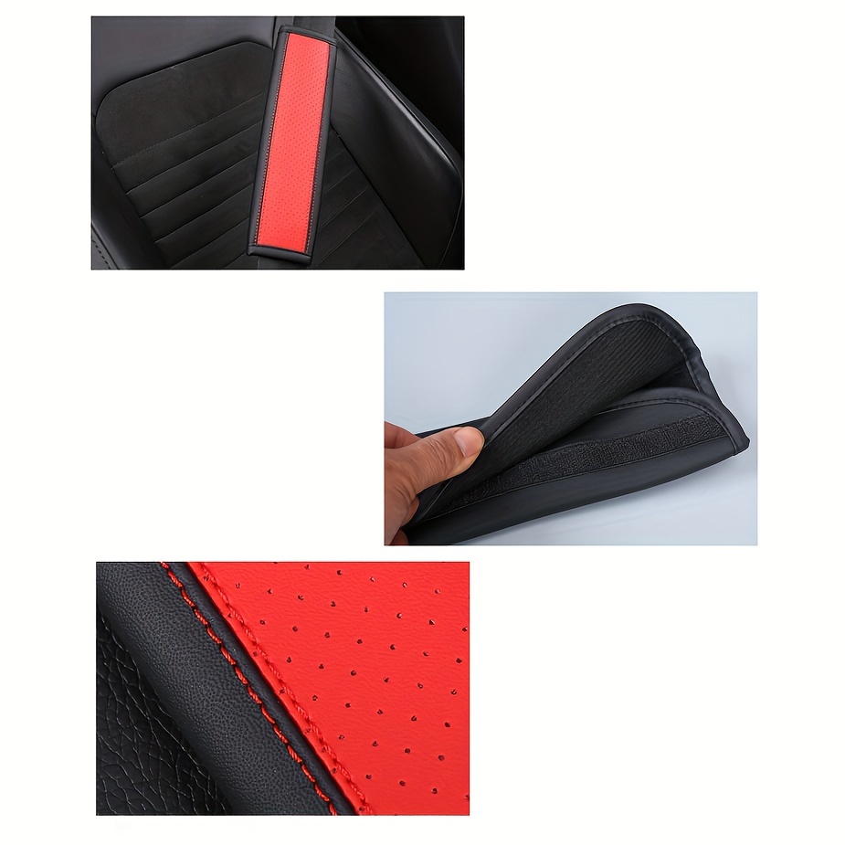 Funda de protección para cinturón de seguridad de coche, cubierta de cuero  con diseño en relieve, almohadilla de hombro, suave y cómoda, 1 ud. -  AliExpress