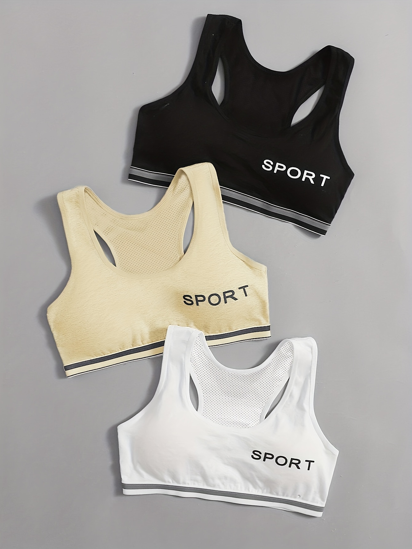 Letter Print Sports Bras Comfy Breathable Stretch Intimates - Temu
