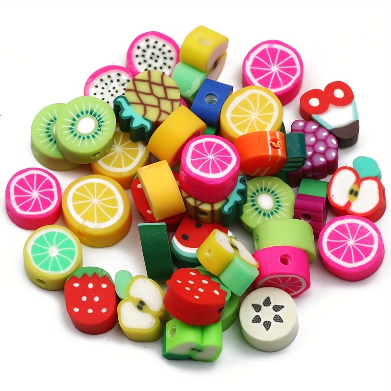  Handmade Beading Fruit Beads/Wholesale beads/Beaded Jewielry  Findngs/Beaded earrings/oranges/Apple/lemon/lime : Handmade Products