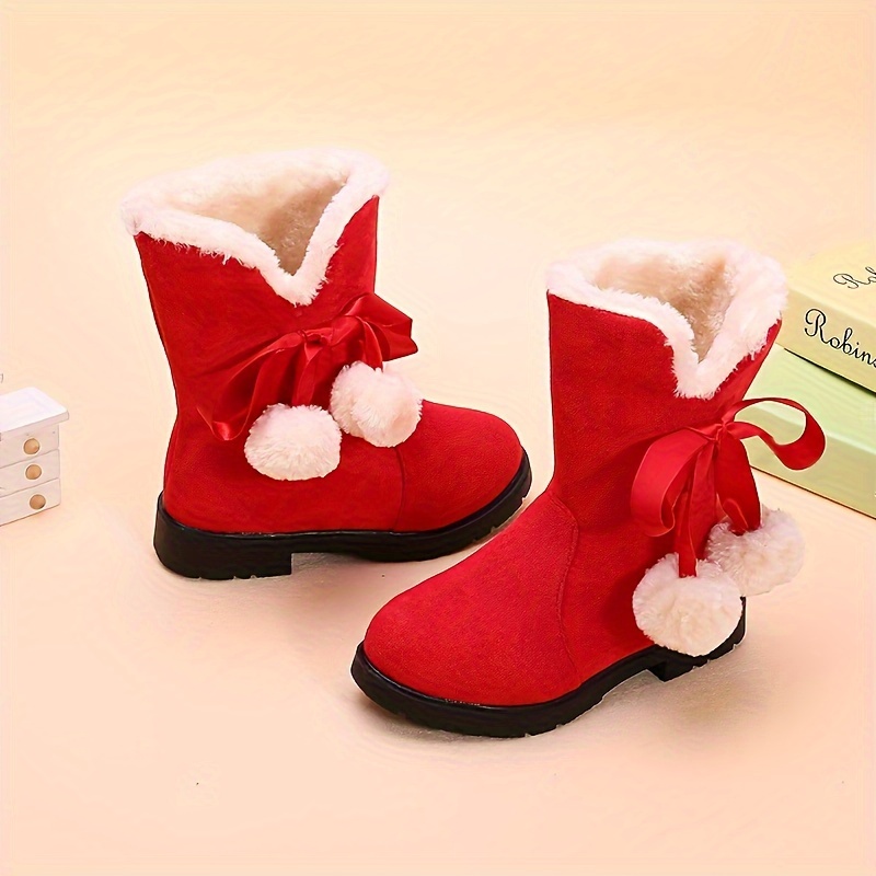 Cute Comfortable Boots Girls Soft Warm Plus Fleece Boots Temu