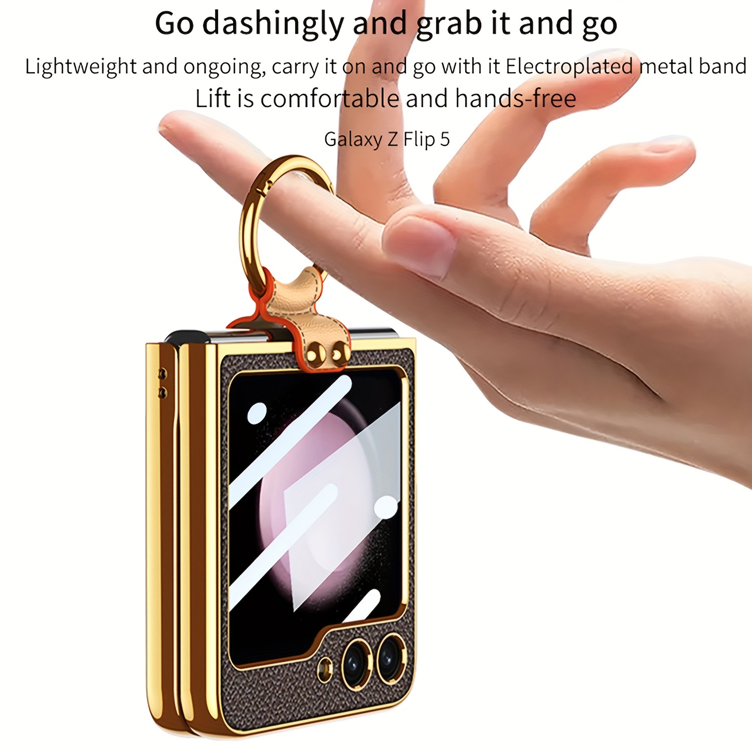 Louis Vuitton Cover Case For Samsung Galaxy Z Flip 5 - Z Flip 4 - Z Flip 3  /5
