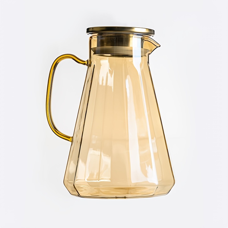 Clear Tea Kettle Glass Pitcher With Handle Water Iced Tea Jug Tea Kettle  Bottle Water Container For Iced Tea Beverage Coffee Milk Lemonade  Transparent Clear Teapot - Temu