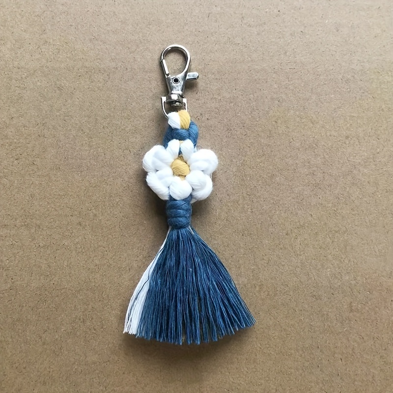 Braided Tassel Keychain  Tassel keychain diy, Diy keychain