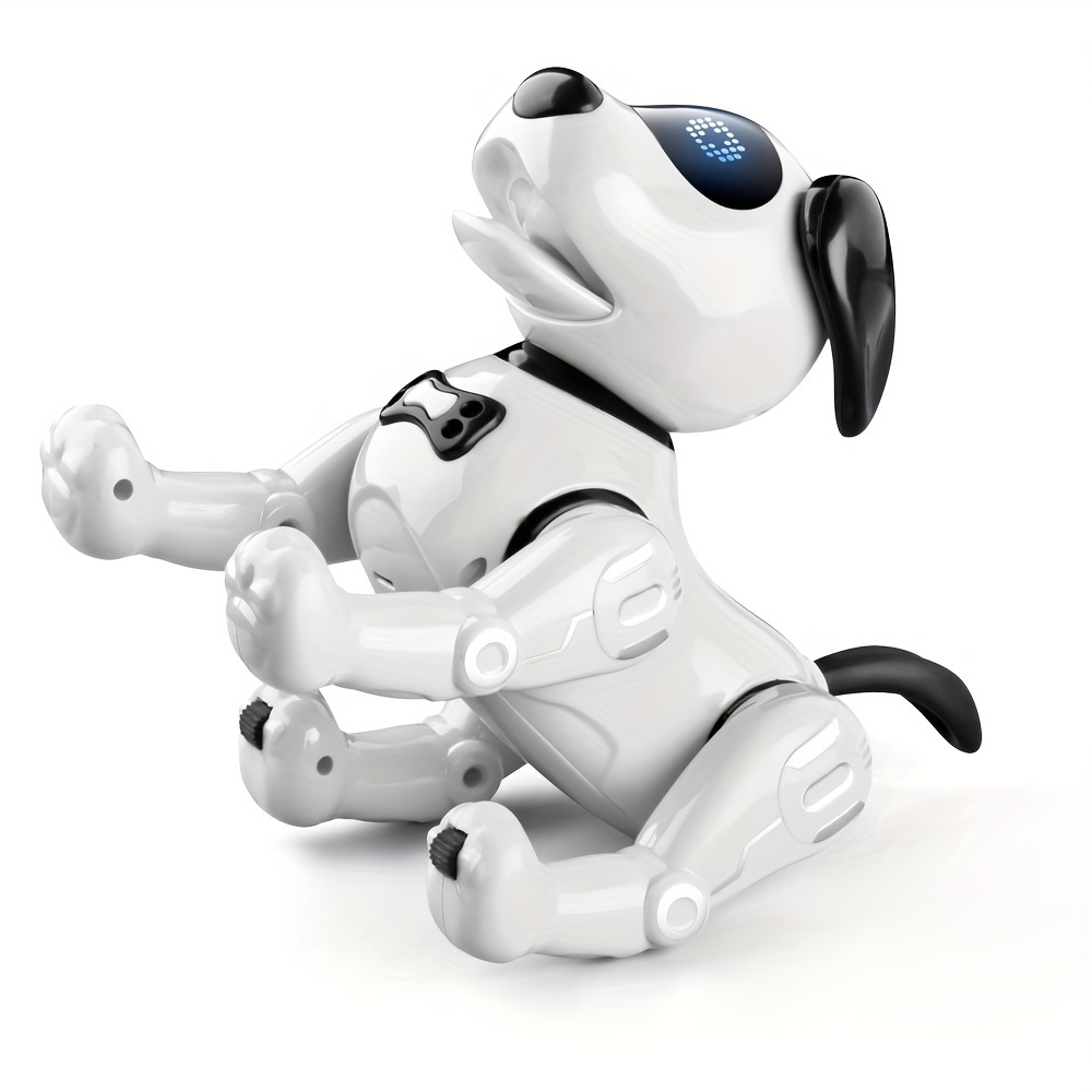 Pour robot électronique Chien Stunt Dog Télécommande Programmable Touch  Music Dancing Toy, Robot RC (Whit