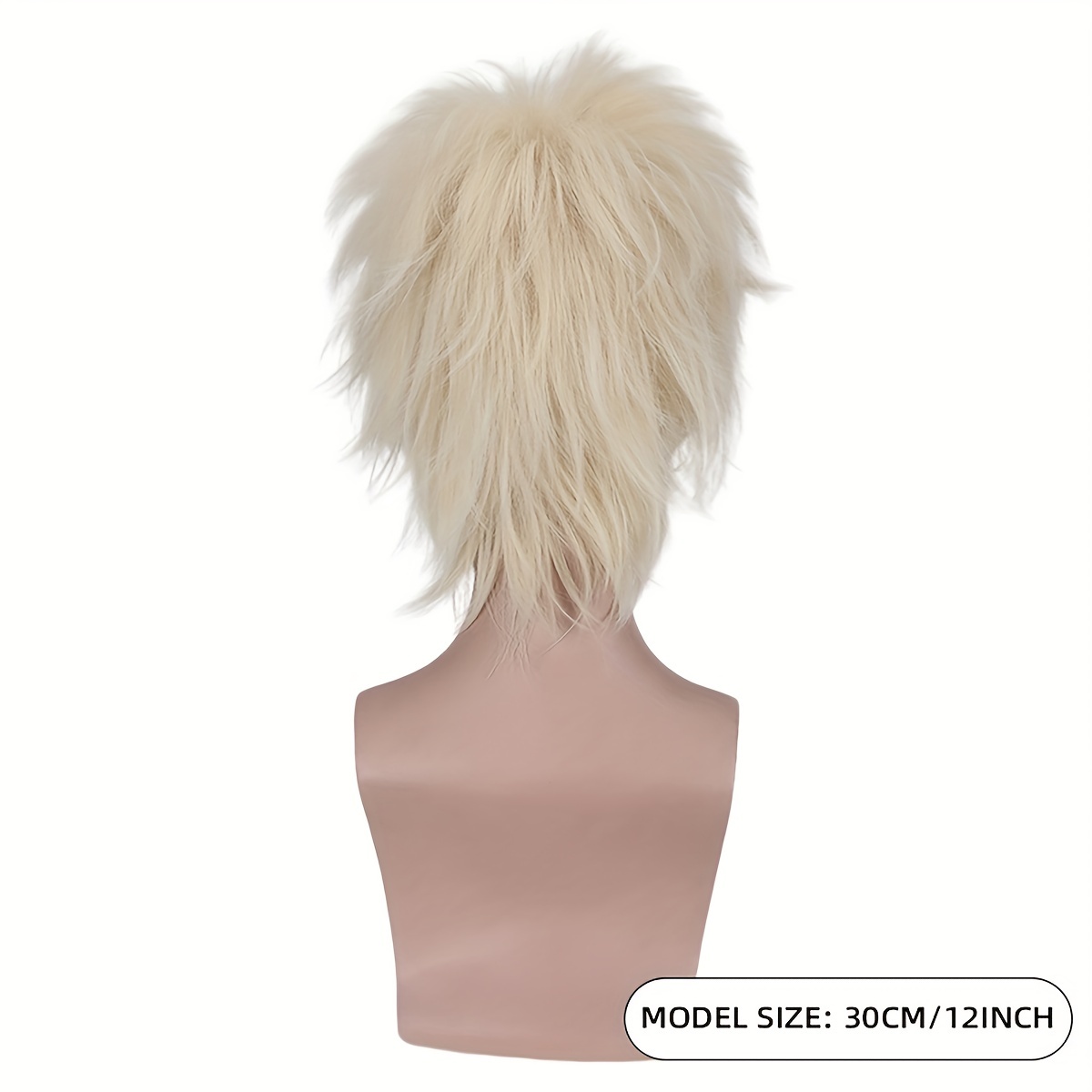 Red Hair Short Straight Wig For Boy Cosplay