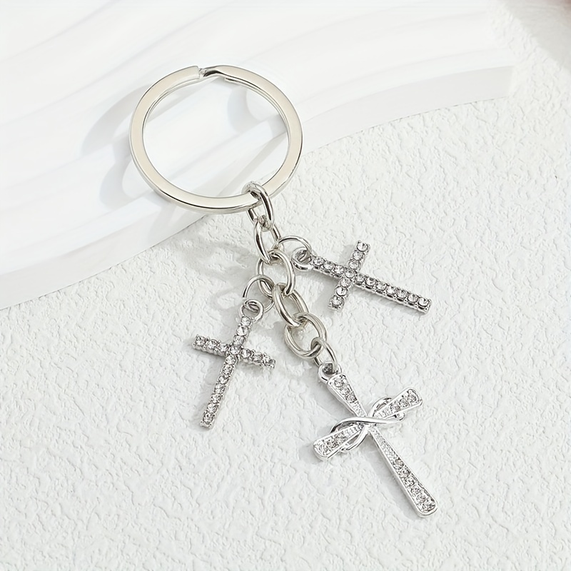 Bible Verse Cross Keychain Christian Metal Key Ring Purse - Temu