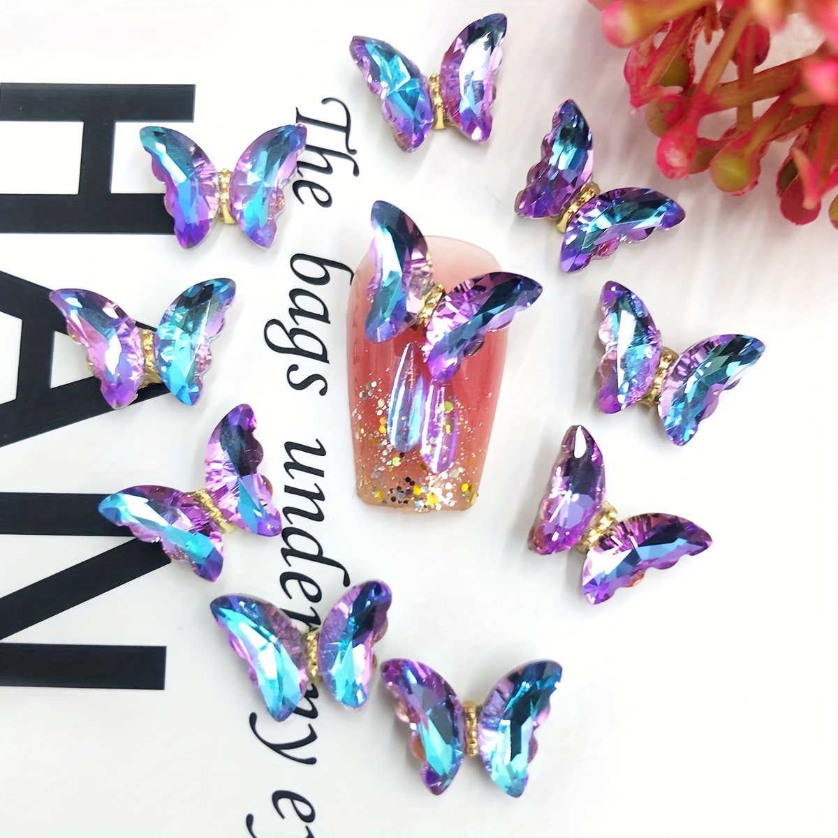 15Pcs Butterfly Nail Charms Silver Nail Charm 3D Metallic Butterfly Nail  Gems Nail Rhinestones Butterfly Nail Art Charms Jewelry Butterfly Charms  for