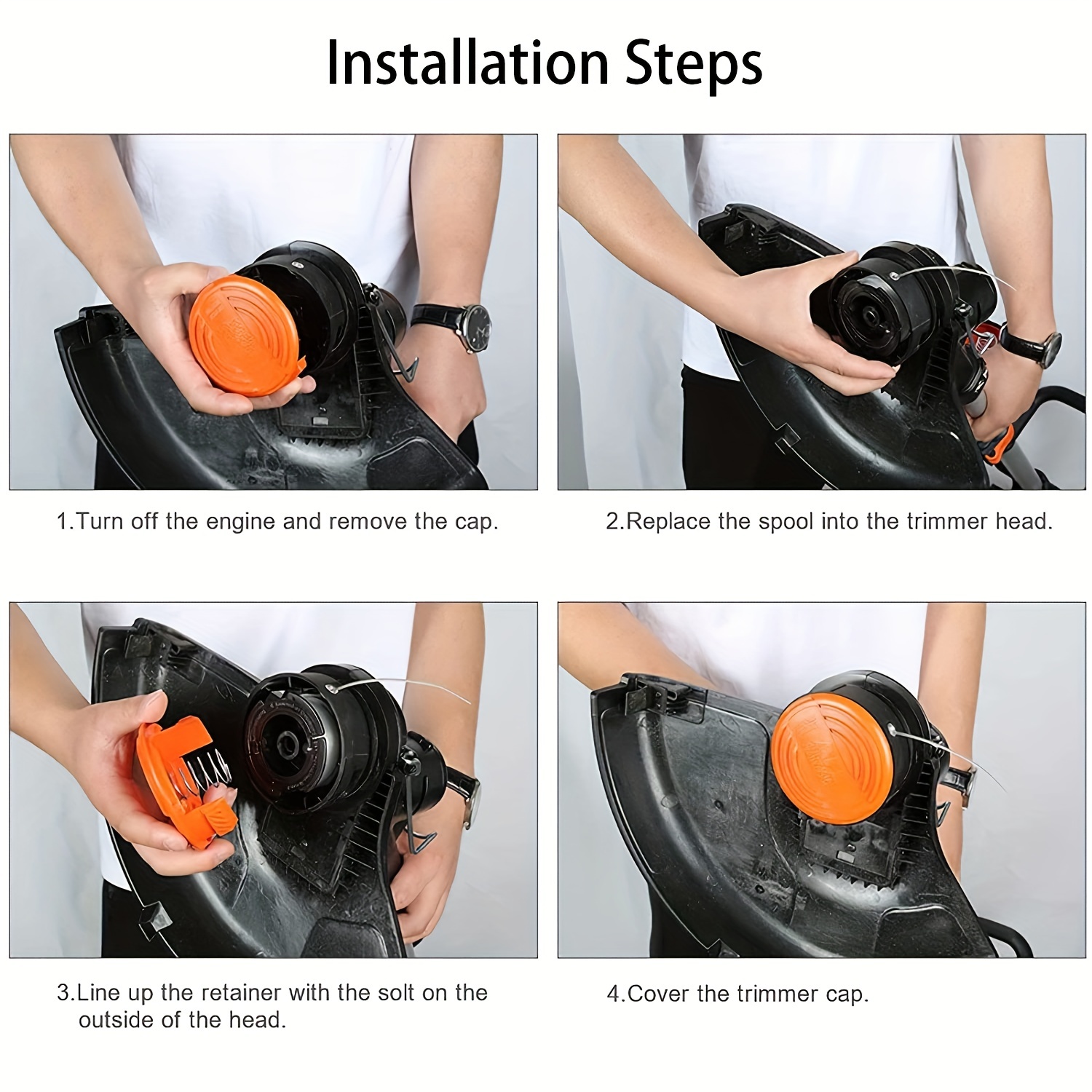 How to Replace the Line on a Black and Decker Trimmer: 12 Steps