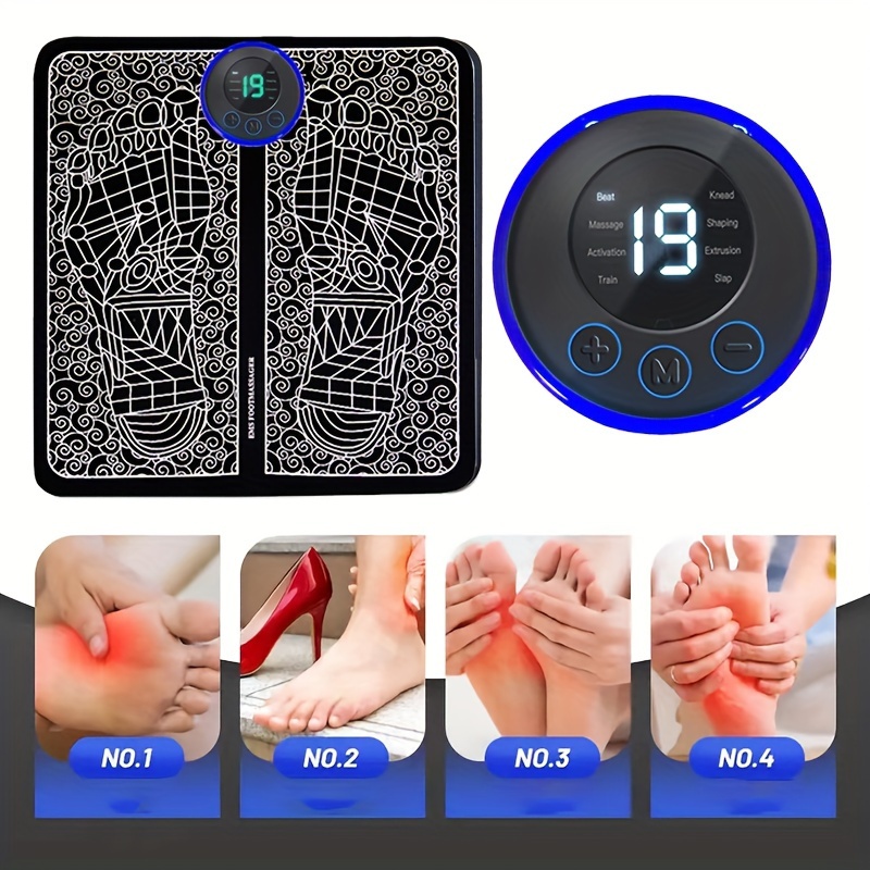 Ems Pulse Foot Massage Pad Foot Bioelectric Acupoint - Temu