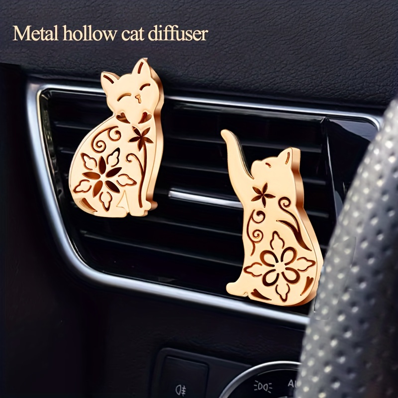 PWFE Car Rear View Mirror Charms Decoration, Cute Cat Car Interior